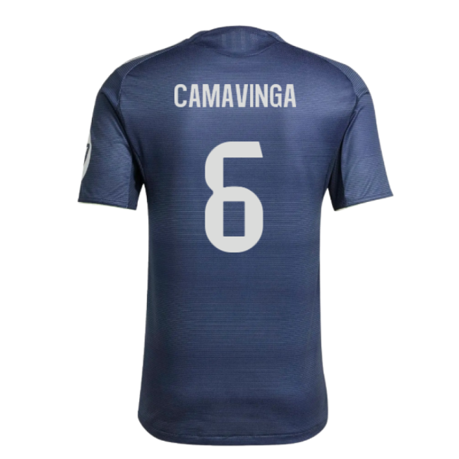 2025-2026 Real Madrid Authentic Away Shirt (Camavinga 6)-Football Jersey Hub