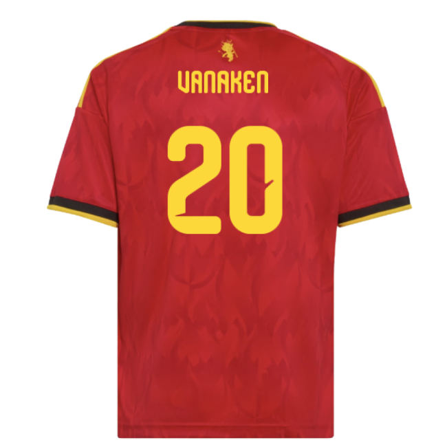 2026-2027 Belgium Home Shirt (Kids) (Vanaken 20)-Football Jersey Hub