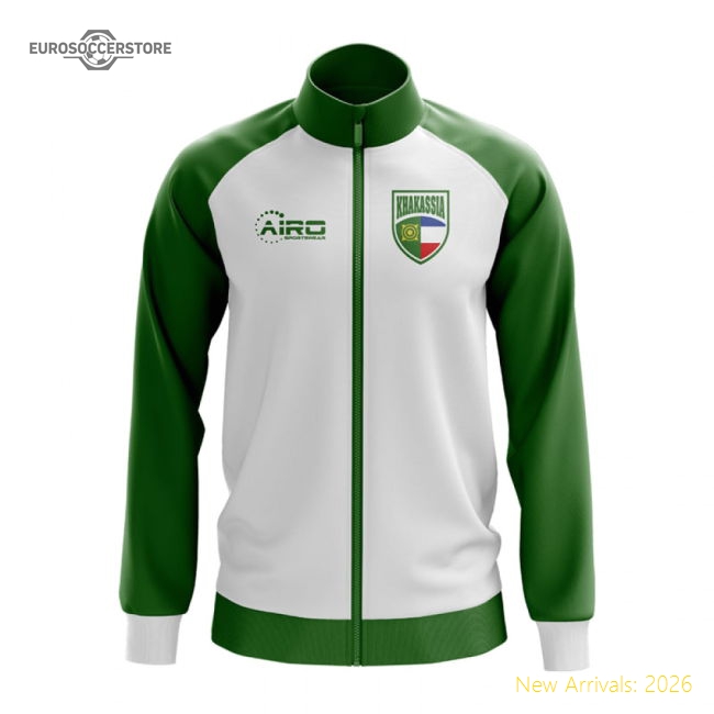 Khakassia Concept Football Track Jacket (White)-Football Jersey Hub