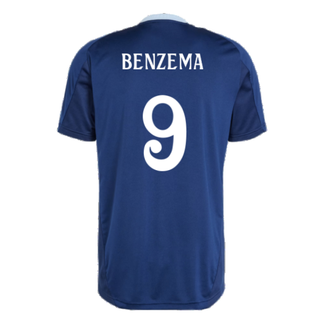 2024-2025 Real Madrid Training Jersey (Navy) (Benzema 9)-Football Jersey Hub