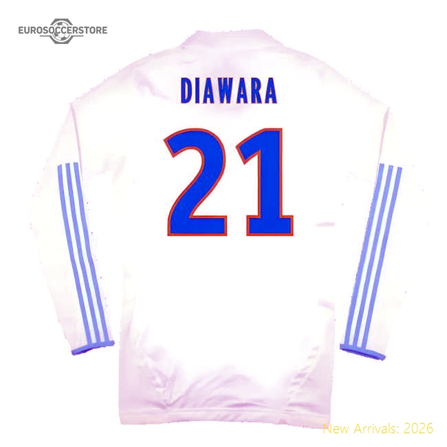 Marseille 2011-12 Player Spec Long Sleeve Home Shirt ((Excellent) L) (Diawara 21)-Football Jersey Hub