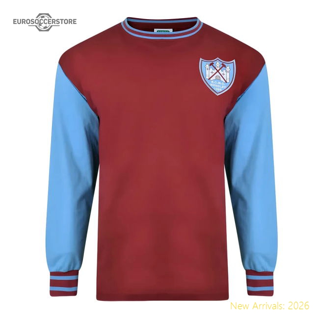 Score Draw West Ham United 1965 ECWC Final Retro Football Shirt-Football Jersey Hub