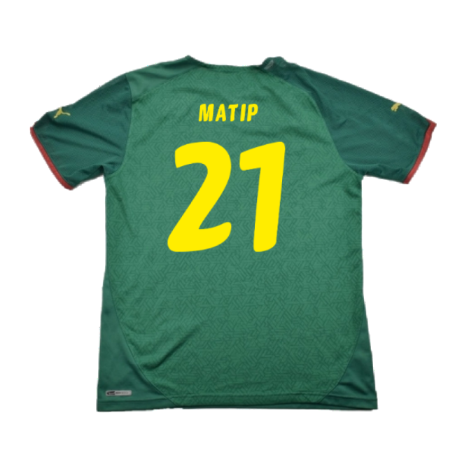 Cameroon 2010-11 Home Shirt ((Excellent) L) (Matip 21)-Football Jersey Hub