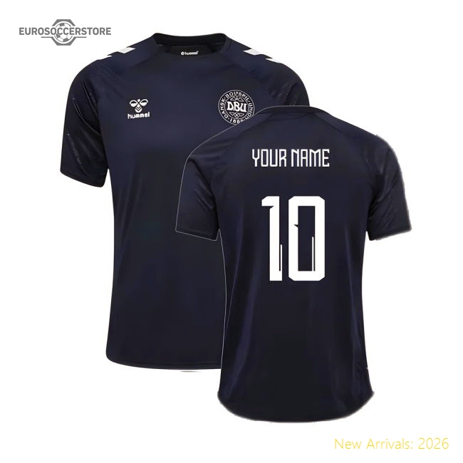 2024-2025 Denmark Training Jersey (Marine) (Your Name)-Football Jersey Hub