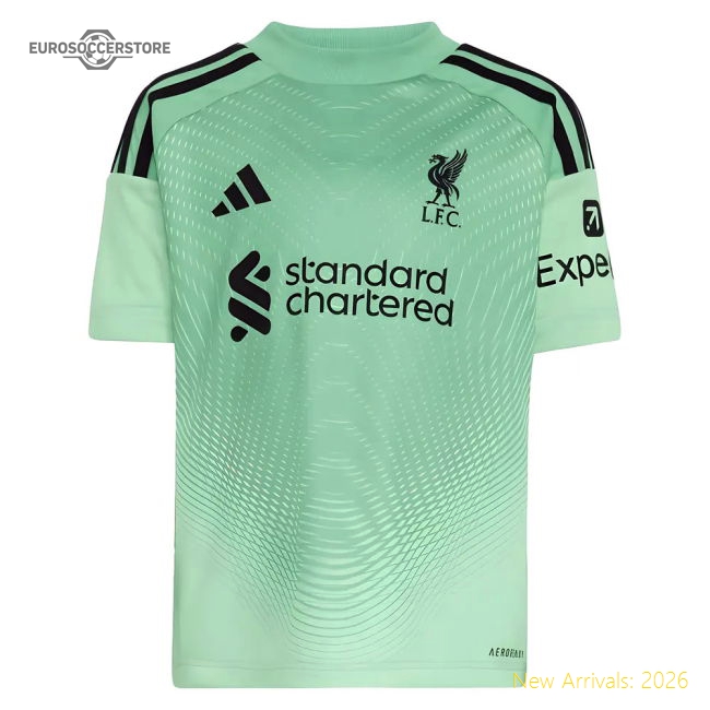2025-2026 Liverpool Home Goalkeeper Mini Kit-Football Jersey Hub