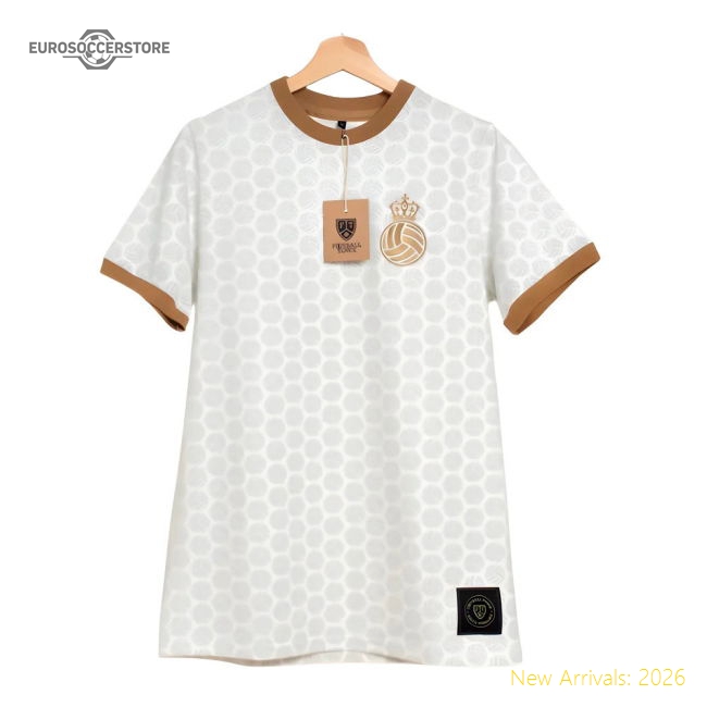 Madrid La Corona Ball Shapes Retro Shirt-Football Jersey Hub