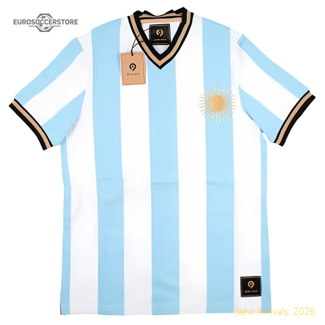 False Nein Argentina Home Vintage Shirt-Football Jersey Hub