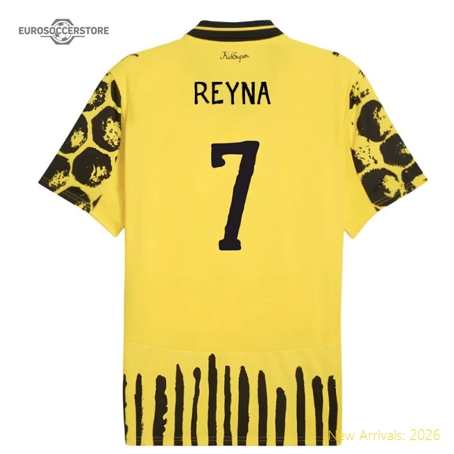 2025-2026 KIDSUPER x Borussia Dortmund CWC Home Shirt (Reyna 7)-Football Jersey Hub