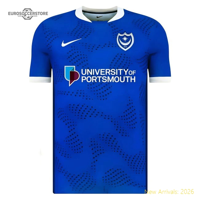 2025-2026 Portsmouth Home Shirt-Football Jersey Hub