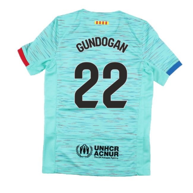2023-2024 Barcelona Third Shirt (Kids) (Gundogan 22)-Football Jersey Hub