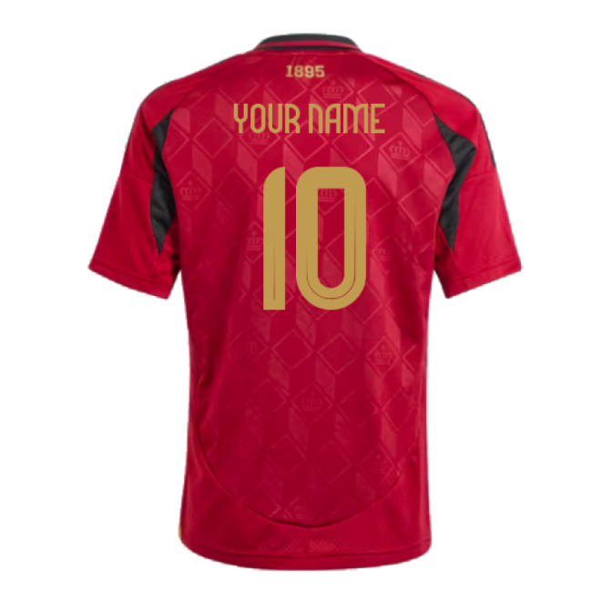 2024-2025 Belgium Home Shirt (Kids) (Your Name)-Football Jersey Hub