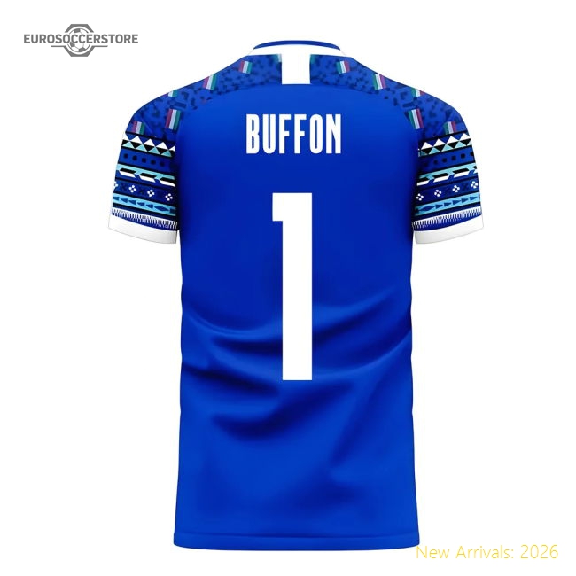 Italy 2025-2026 Home Concept Football Kit (Libero) (BUFFON 1)-Football Jersey Hub