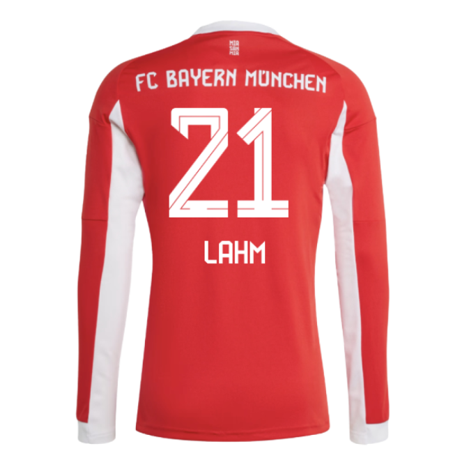 2025-2026 Bayern Munich Long Sleeve Home Shirt (Lahm 21)-Football Jersey Hub