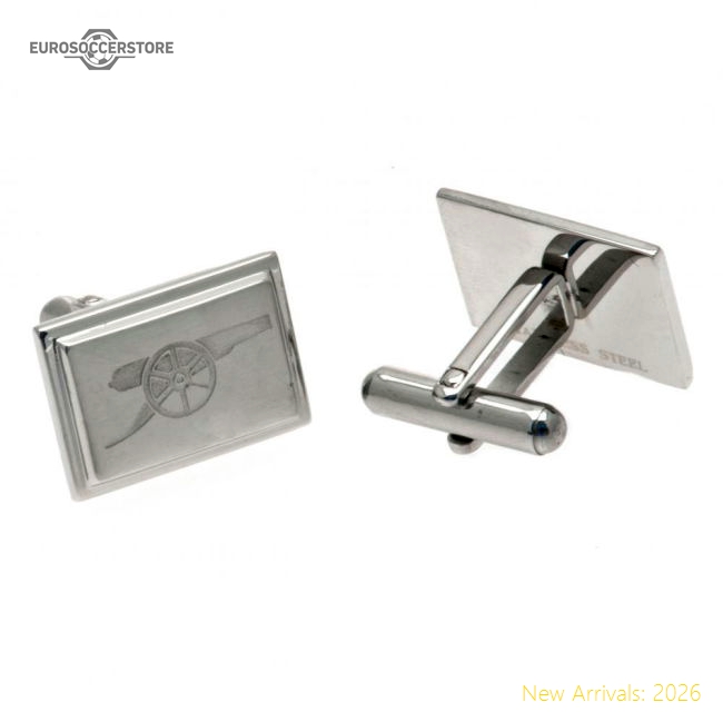 Arsenal FC Stainless Steel Cannon Cufflinks-Football Jersey Hub