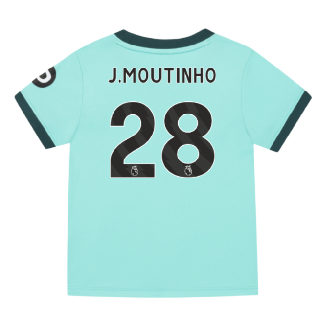 2025-2026 Wolves Away Infant Kit (J.Moutinho 28)-Football Jersey Hub