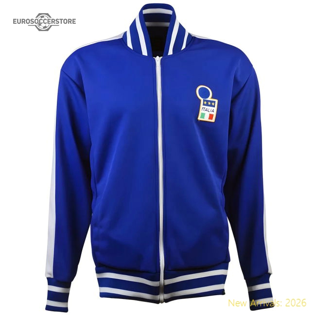 Italy Retro Track Top-Football Jersey Hub