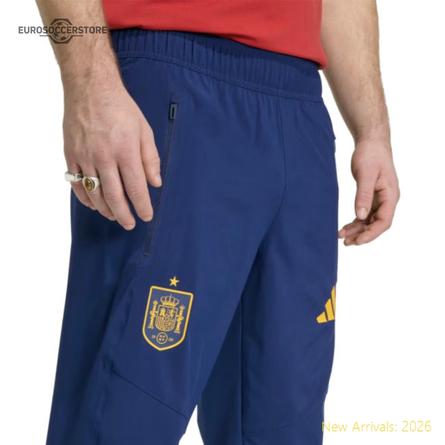 2026-2027 Spain Tiro Training Pants (Blue)-Football Jersey Hub