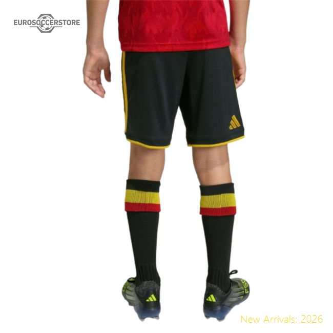 2026-2027 Belgium Home Shorts (Black) - Kids-Football Jersey Hub