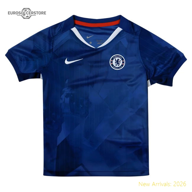 2025-2026 Chelsea Home Little Boys Mini Kit-Football Jersey Hub
