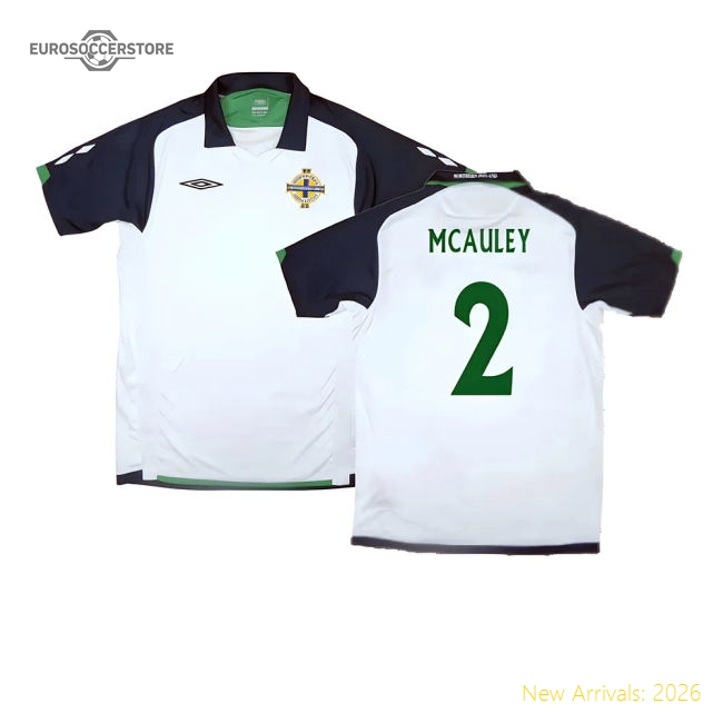 Northern Ireland 2009-10 Away Shirt ((Very Good) XL) (McAuley 2)-Football Jersey Hub