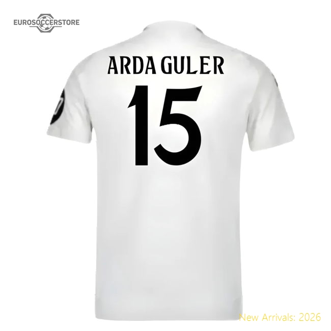 2024-2025 Real Madrid Authentic Home Shirt (Arda Guler 15)-Football Jersey Hub