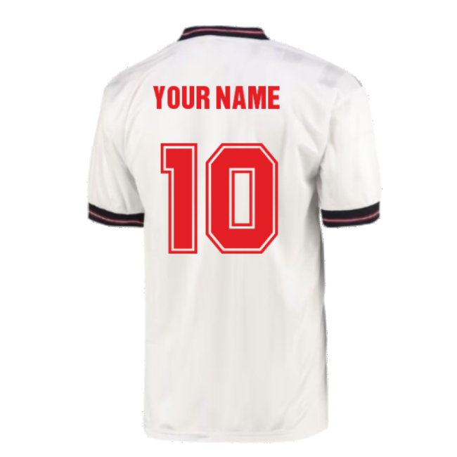 England 1986 Home World Cup Finals Retro Shirt (Your Name)-Football Jersey Hub