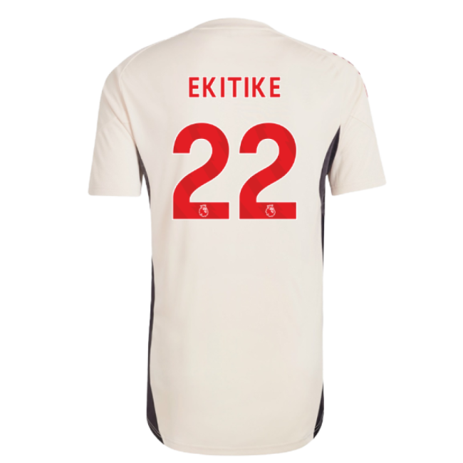 2025-2026 Liverpool Training Jersey (White) - Kids (Ekitike 22)-Football Jersey Hub