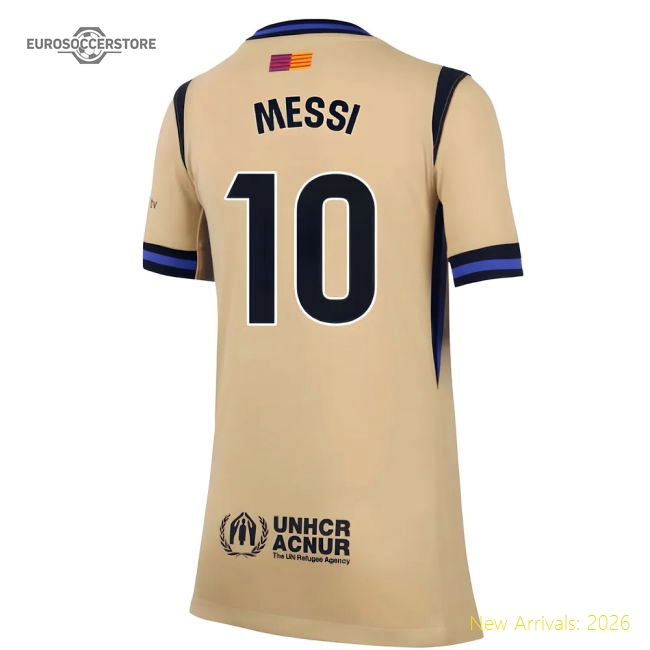2025-2026 Barcelona Away Shirt (Kids) (Messi 10)-Football Jersey Hub