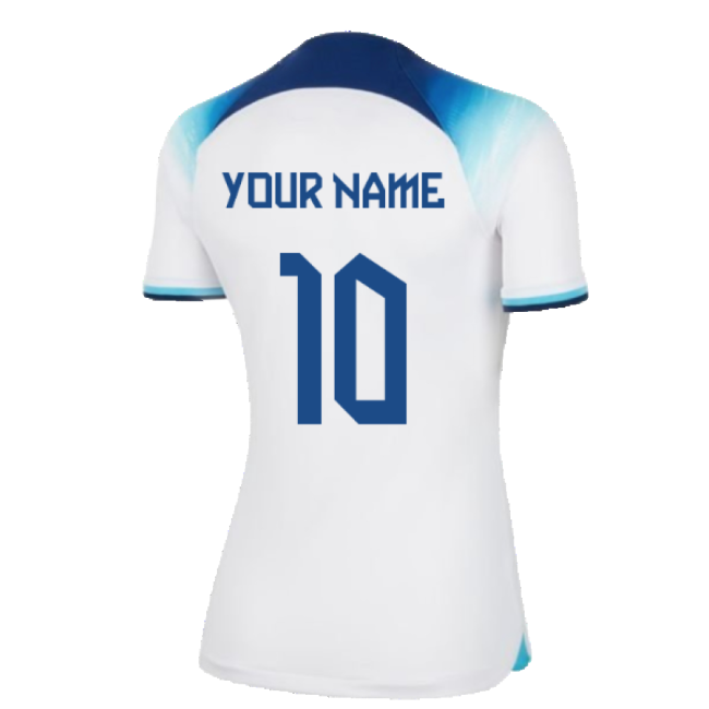 2022-2023 England Home Shirt (Ladies) (Your Name)-Football Jersey Hub