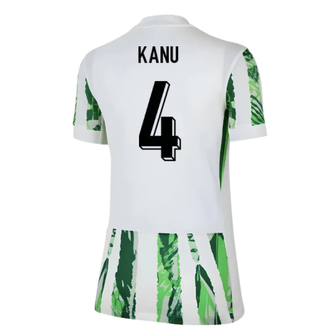 2025-2026 Nigeria Womens Team Away Shirt (Ladies) (Kanu 4)-Football Jersey Hub