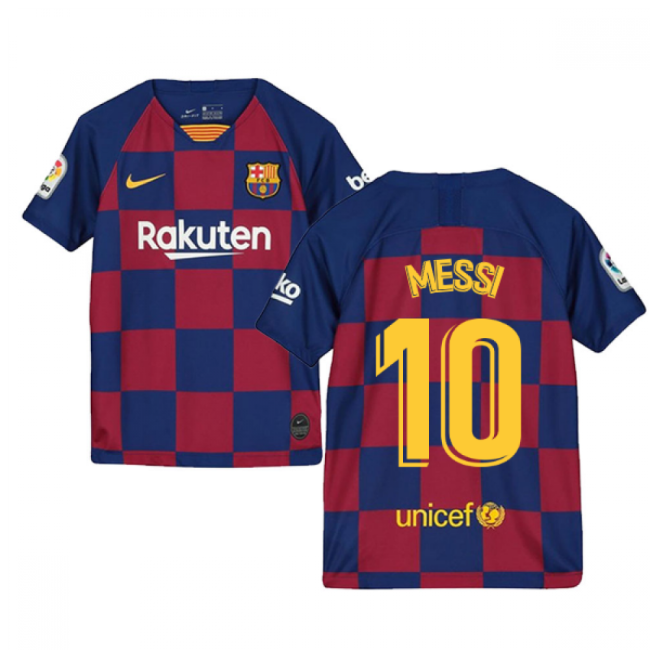 2019-2020 Barcelona Home Nike Shirt (Kids) (MESSI 10)-Football Jersey Hub