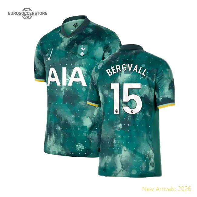 2024-2025 Tottenham Hotspur Third Shirt (Bergvall 15)-Football Jersey Hub