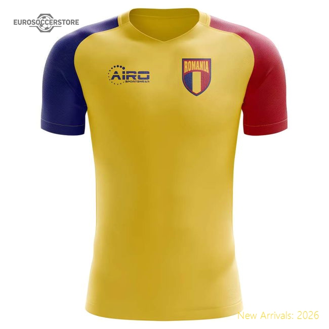 2025-2026 Romania Home Concept Football Shirt (Your Name) -Kids-Football Jersey Hub