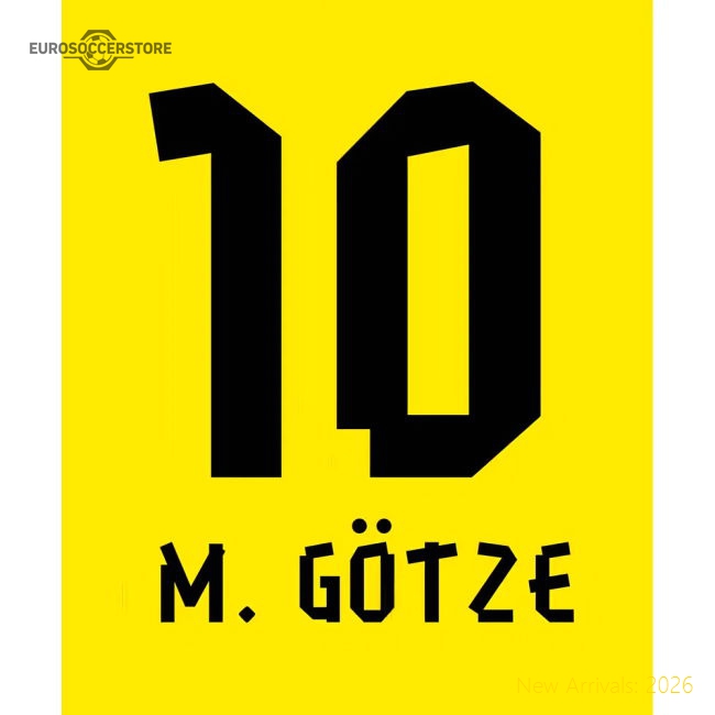 Mario Gotze Borussia Dortmund Hero T-Shirt (Yellow)-Football Jersey Hub