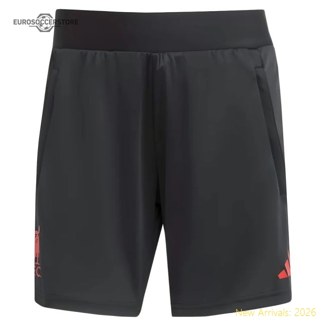2025-2026 Liverpool Training Shorts (Black) - Kids-Football Jersey Hub
