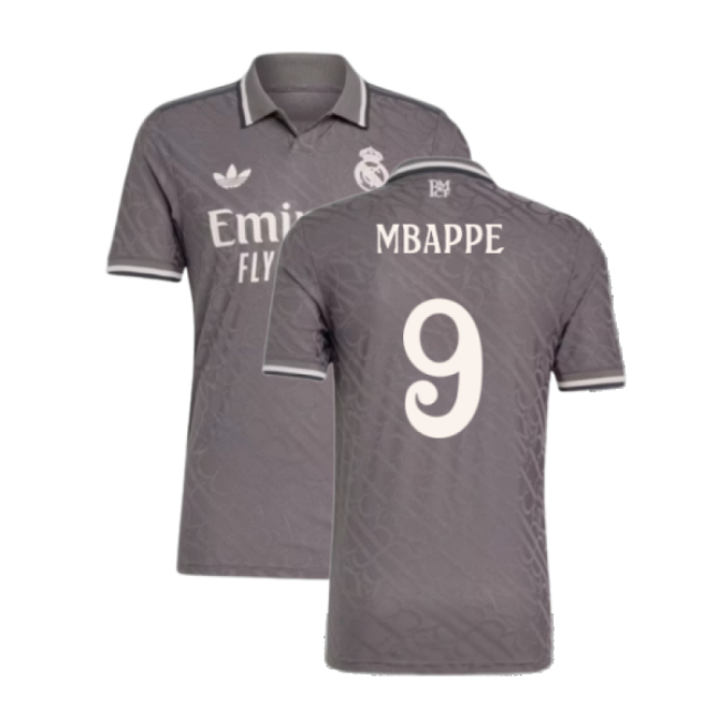2024-2025 Real Madrid Authentic Third Shirt (Mbappe 9)-Football Jersey Hub