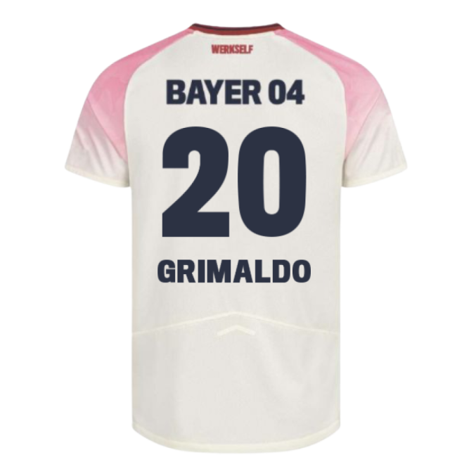2025-2026 Bayer Leverkusen Away Shirt (Grimaldo 20)-Football Jersey Hub