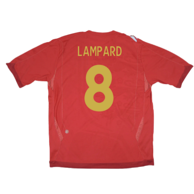 England 2006-08 Away Shirt (S) (Excellent) (LAMPARD 8)-Football Jersey Hub