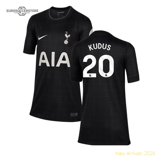2025-2026 Tottenham Away Shirt (Kids) (Kudus 20)-Football Jersey Hub