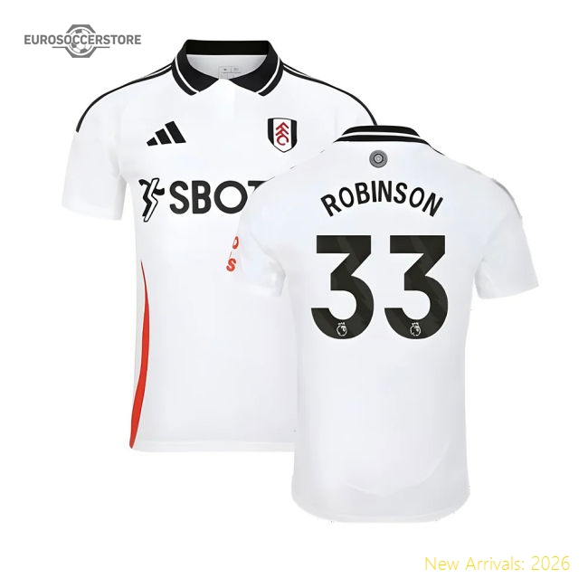 2024-2025 Fulham Home Shirt (Robinson 33)-Football Jersey Hub