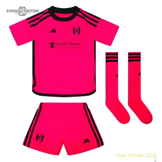 2023-2024 Fulham Away Little Boys Mini Kit-Football Jersey Hub