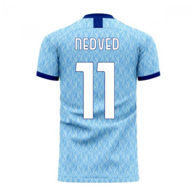 Lazio 1990s Home Retro Concept Kit (Libero) (NEDVED 11)-Football Jersey Hub