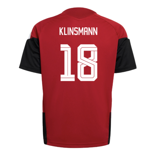 2026-2027 Germany Training Jersey (Red) - Kids (Klinsmann 18)-Football Jersey Hub
