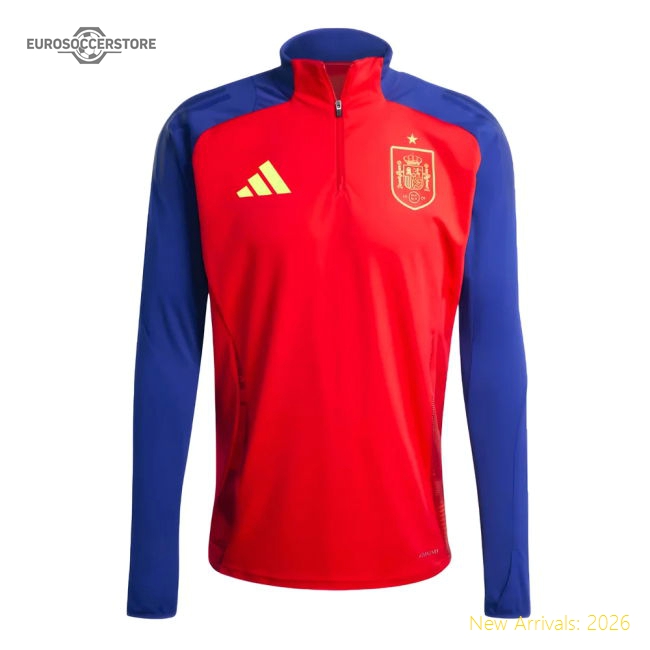 2024-2025 Spain Training Top (Red)-Football Jersey Hub