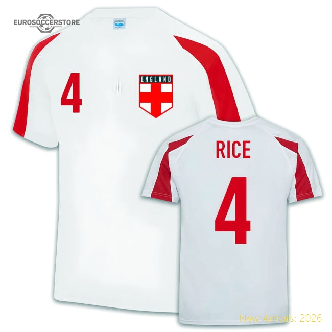 England Sports Training Jersey (Declan Rice)-Football Jersey Hub
