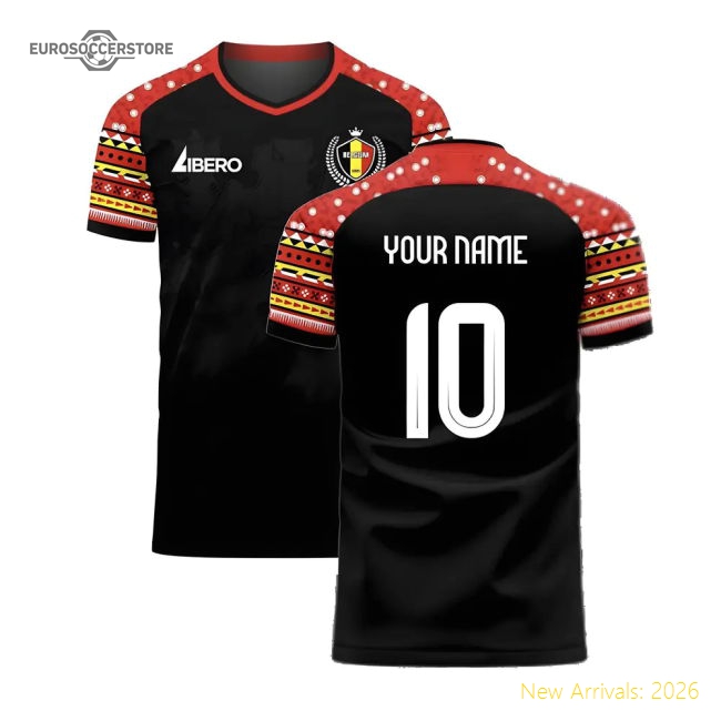 Belgium 2024-2025 Away Concept Football Kit (Libero) (7-8y) (BNWT) (Your Name)-Football Jersey Hub