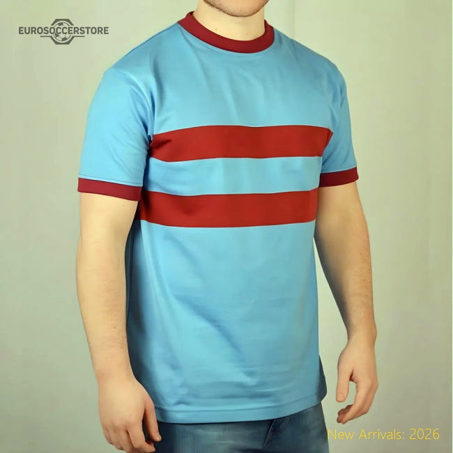 West Ham- Thames Iron Works 1960s Away Retro Football Shirt-Football Jersey Hub