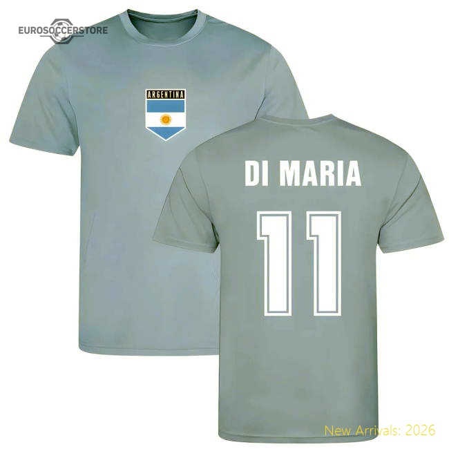 Di Maria Argentina Training Jersey (Sky Blue)-Football Jersey Hub