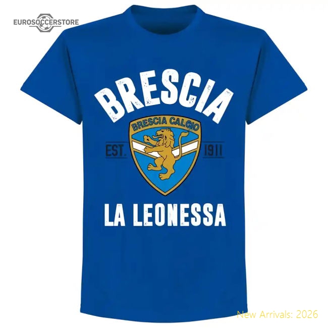 Brescia Established T-Shirt - Royal-Football Jersey Hub
