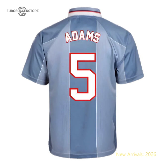 Score Draw England 1996 Away Euro Championship Retro Football Shirt (Adams 5)-Football Jersey Hub